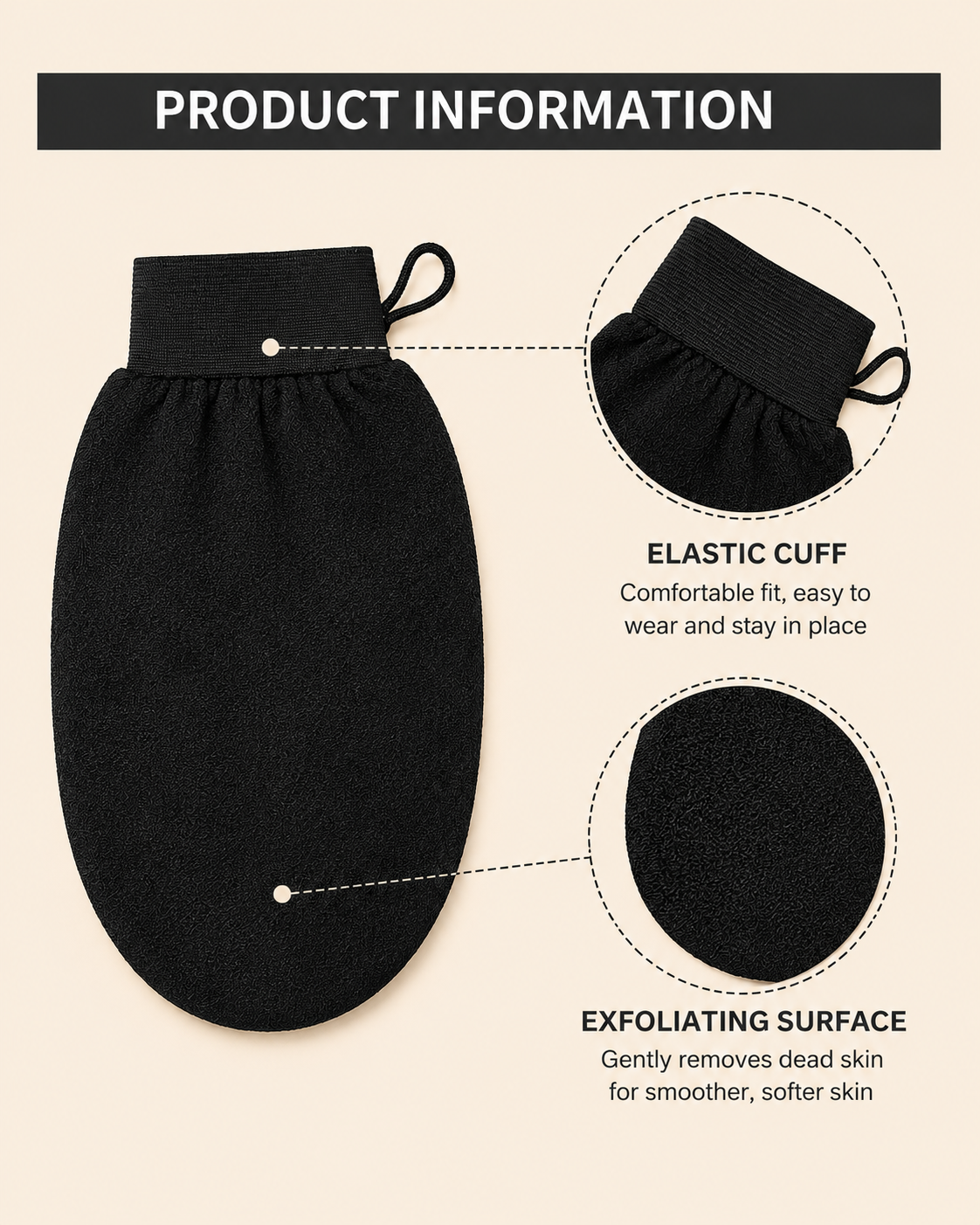 Kessa Exfoliating Glove | Pack of 2 - Getskinnova